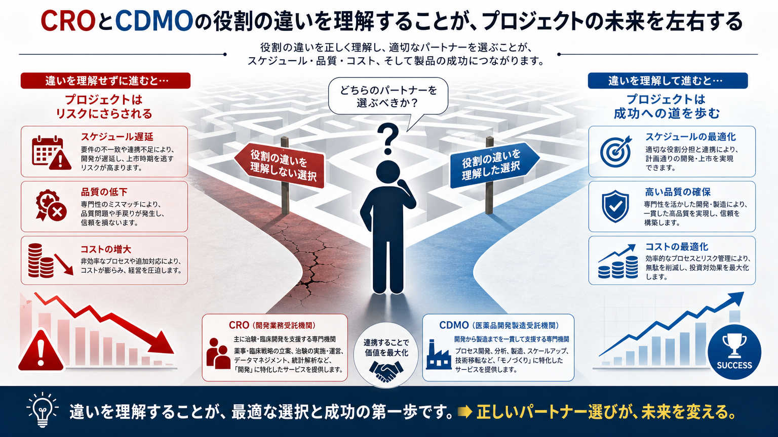 なぜCRO/CDMOの違いを理解する必要があるのか
